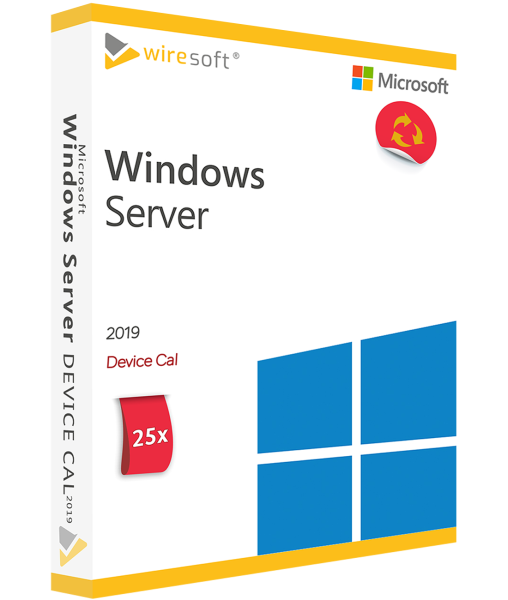 MICROSOFT WINDOWS SERVER 2019 - 25 PACK DEVICE CAL